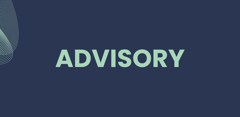 Image with the word 'Advisory' written on it
